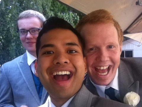 zack and aaron at joels wedding