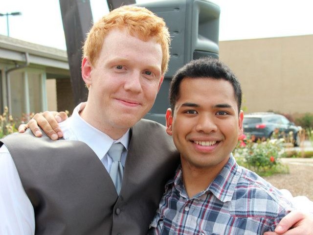 zack and aaron at my wedding