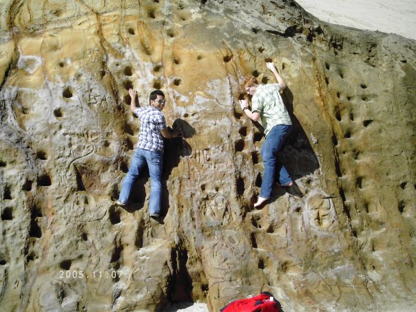 zack and aaron climbing